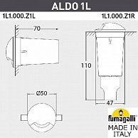 Встраиваемый светильник уличный Fumagalli Aldo 1L1.000.000.LXZ1L