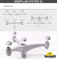 Парковый фонарь Fumagalli Vivi V50.372.A30.LXH27