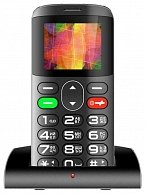 Мобильный телефон Vertex C303 черный/серебро