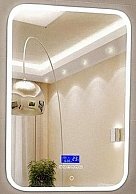 Зеркало Континент Glamour LED 700х900 с многофунк-циональной панелью и подогревом