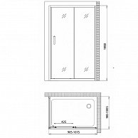 Душевой уголок Gemy Victoria S30191H-A100