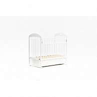 Классическая детская кроватка Bambini М 01.10.19 (белый)