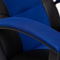 Кресло компьютерное  TetChair DRIVER кож/зам/ткань, черный/синий, Россия