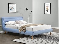 Кровать Halmar Elanda синий 140х200