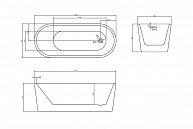 Ванна акриловая Abber AB9272 -1.7