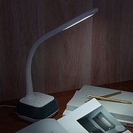 Светодиодная настольная лампа с динамиком Евросвет 80417 белый