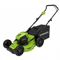 Газонокосилка GreenWorks GD40LM46HP Зеленый, Черный