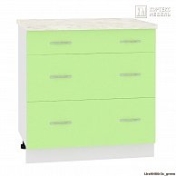 Шкаф-стол  Кортекс-мебель Корнелия ЛИРА НШ80р3ш Зеленый, Марсель