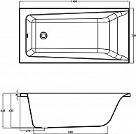 Ванна Cersanit Lorena 140x70