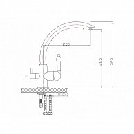 Смеситель для кухни Zorg CLEAN WATER (ZR 314 YF-33 BR) бронза