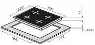 Варочная панель Maunfeld EVI.594-FL2-BK