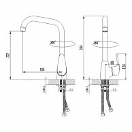 Смеситель Lemark Pramen LM3305C с высоким поворотным изливом