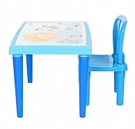 Комплект детской мебели Pilsan Столик+1 стульчик Blue/Голубой