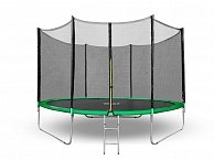 Батут Happy Jump 10ft PRO (312см) с внешней сеткой и лестницей