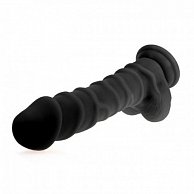 Фаллоимитатор NLONELY 18 см черный ( SILICONE-010BLK)