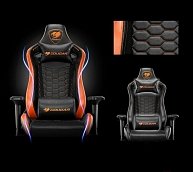Кресло геймерское Cougar Outrider S черный/оранжевый