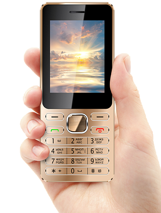 Мобильный телефон Vertex D508 золото/металлик