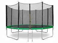 Батут Happy Jump 13ft PRO (404 см) с внешней сеткой и лестницей