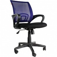 Офисное кресло CHAIRMAN 696  серый пластик TW-12/TW-05 синий