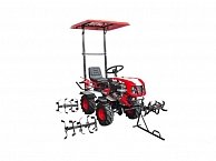 Мини-трактор TZR-015 c двигателем 15 л.с. (фары, 4х4, электрозапуск, гидравлика)