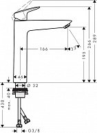 Смеситель Hansgrohe Logis хром (71091000)