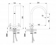 Кухонный смеситель Lemark  LM7504C