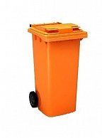 Мусорный контейнер Razak plast 120 литров оранжевый