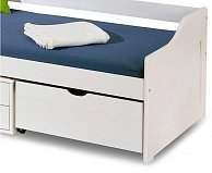 Кровать Halmar SUMATRA, 90/200 V-CH-SUMATRA-LOZ-CZARNY  белый