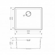 Кухонная мойка Omoikiri Yamakawa 55-U/I-GB графит