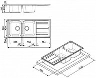 Кухонная мойка Smeg LZ116P