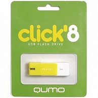USB Flash QUMO  8GB Click  Lemon