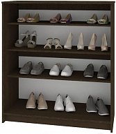 Шкаф для обуви  Кортекс-мебель СЕНАТОР ШК41 классика, ДСП+Зеркало Берёза / Белый