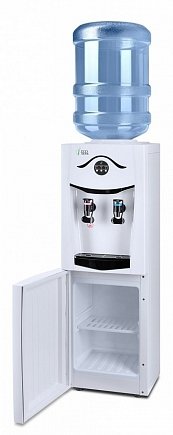 Кулер для воды Ecotronic K21-LCE черно-белый, шкафчик 16л