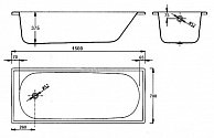 Стальная ванна BLB EUROPA 2.2 150х70