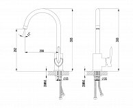 Кухонный смеситель Lemark Mars LM3505C хром