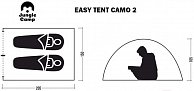 Палатка Jungle Camp Easy Tent Camo 2 камуфляж (70863)