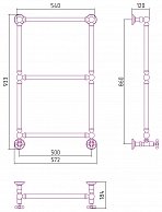 Полотенцесушитель водяной Сунержа Ренессанс 1304 860х500 00-0280-8650