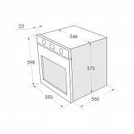 Шкаф духовой газовый  Maunfeld  MGOG.673S