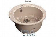 Кухонная мойка  GranFest Rondo GF - R520  белый