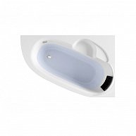 Ванна акриловая Lavinia Boho  Bell Pro / 150*100 см  белая, с мягким силиконовым подголовником (правая) (370215PR )