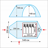 Палатка  Tramp  Grot B зеленый