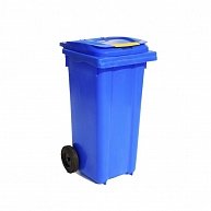 Мусорный контейнер Razak plast 120 литров синий