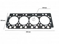 Прокладка ГБЦ двигателя YUNNEI YN33GBZ