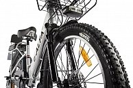 Велогибрид  Green City e-ALFA Fat серебристый