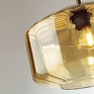Светильник Odeon Light Binga 4747/1 янтарный/бронзовый