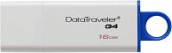 USB Flash Kingston 16GB USB 3.0 DataTraveler I G4,  white/blue DTIG4/16GB