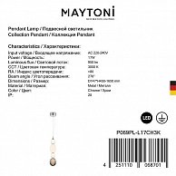 Светильник Maytoni P069PL-L17CH3K