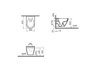 Унитаз Vitra S50 Rim-ex без крышки и сиденья (7740B003-0075)