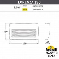 Светильник для подсветки лестниц   Fumagalli Lorenza AS2.000.000.AXK1L