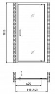 Душевая дверь Gemy Sunny Bay S28170 Хром